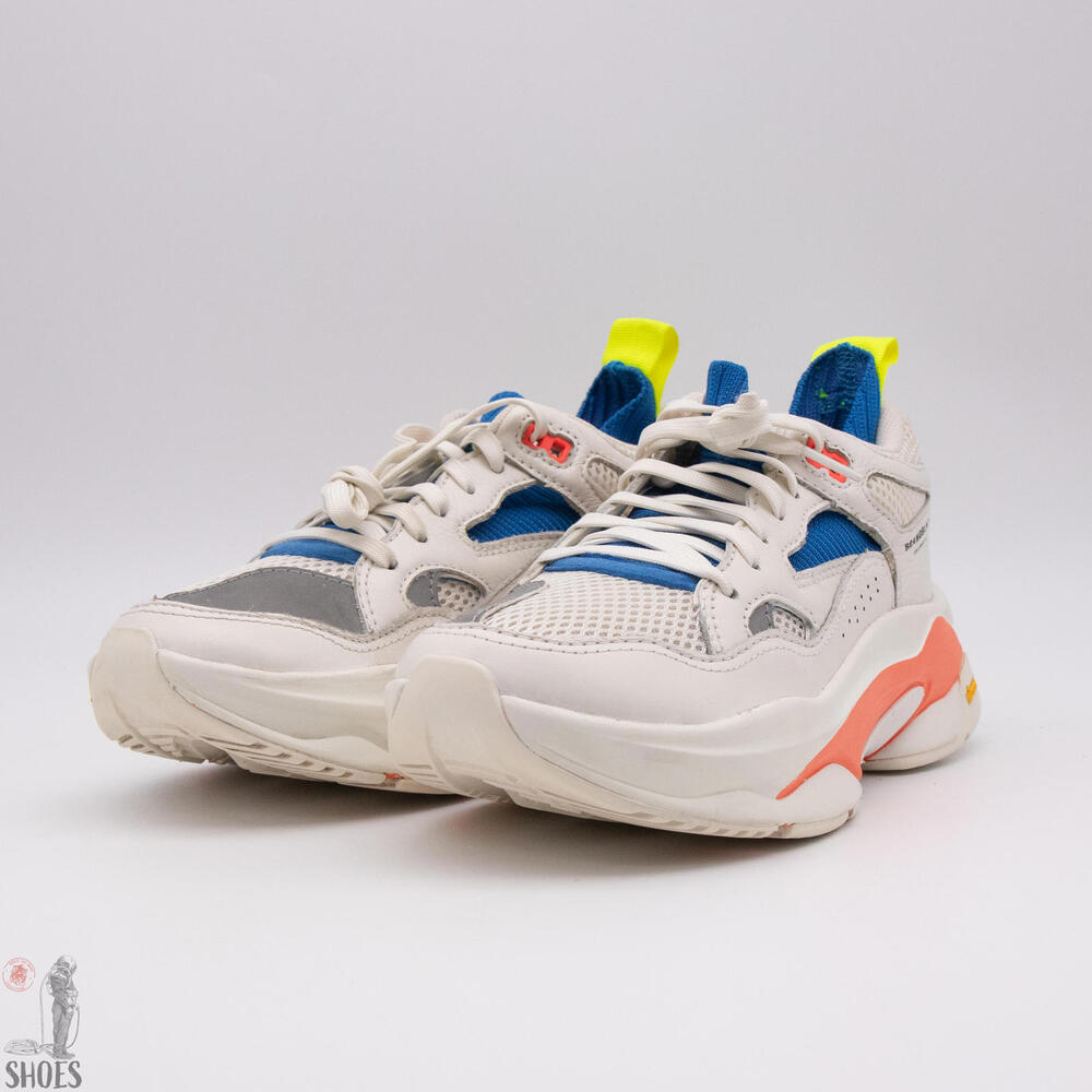 Brand Black Saga Women's 8-8.5 / Men's 6.5 White Vibram Leather Sneakers - Picture 5 of 13